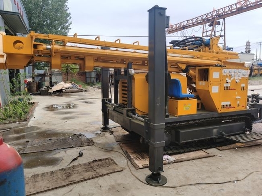 GL300S Borehole Drilling Rig Steel Track ความจุ 300m Dth สำหรับการเจาะอากาศ