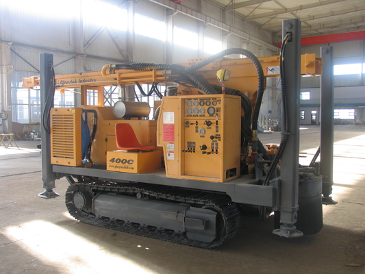 เครื่องเจาะน้ำบาดาลขนาด 250 เมตร 400C แบบตีนตะขาบไฮดรอลิกแบบเต็ม
