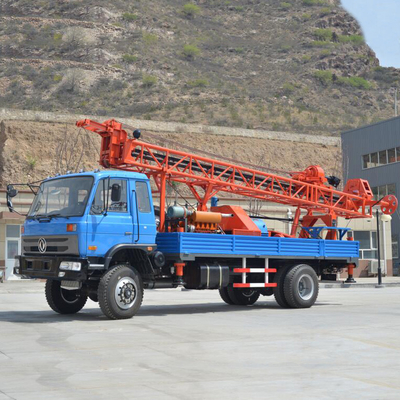 400m Dongfeng 4x4 Water Well Drill Rig Off Road Truck ติดตั้งสำหรับการเจาะโคลน