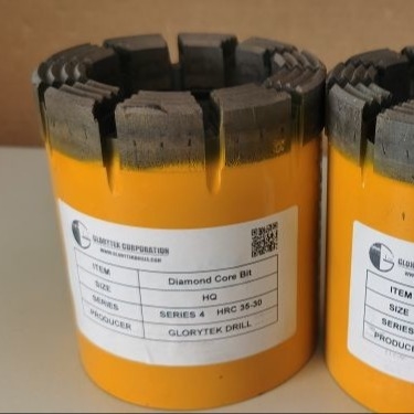 ฮาร์ดร็อค Impregnated Diamond Core Bits สำหรับการเจาะ Coring Coring แบบมีสาย
