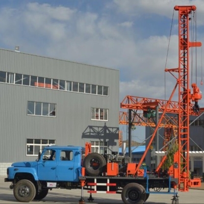 เครื่องเจาะหลุมเจาะแบบติดตั้งบนรถบรรทุก 4x4 42KW 250M ความลึก