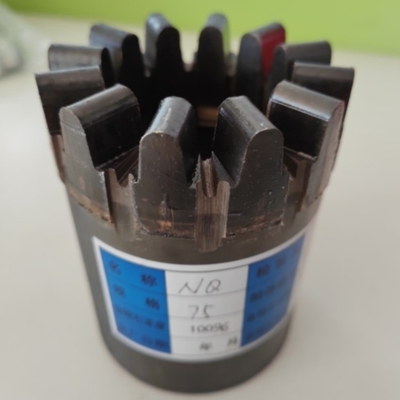 Wireline Coring Nq 75mm Impregnated Core Bit สำหรับการสุ่มตัวอย่างหินแกรนิตแบบแข็ง