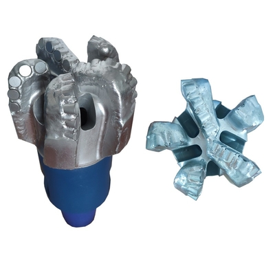 Borehole Rock Drilling 165mm PDC Drill Bit พร้อมหัวกัด PDC แบบคงที่และหันหน้าไปทางแข็งบนตัวเหล็ก