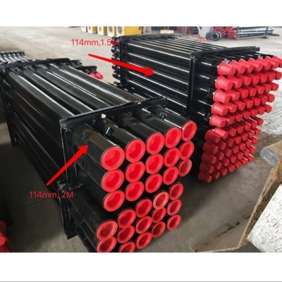 114 * 3000mm Friction Welding Dth Drill Pipe ด้วย Api 3 1/2reg Thread