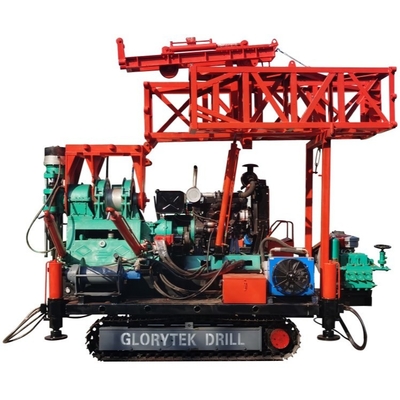 เครื่องเจาะหลุมหินลึก XY-4 700 ม. พร้อมแชสซีตีนตะขาบเหล็ก