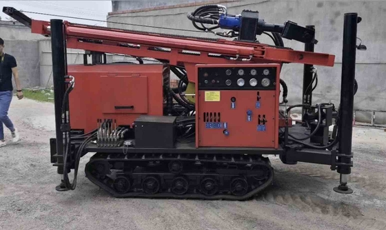 Dth CE เครื่องเจาะบ่อน้ำบาดาล 180 เมตร แบบตีนตะขาบ