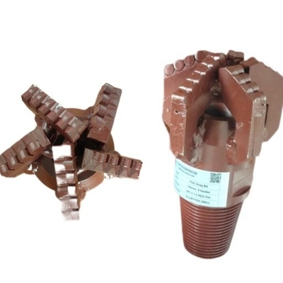 ขนาดที่กําหนดเอง Pdc Drill Bit Step ประเภทการเจาะหินอ่อนด้วย 5 ปีก