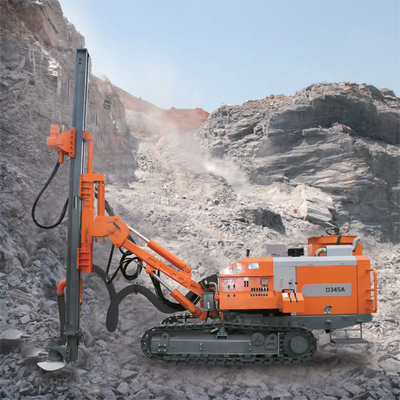 เครื่องเจาะพื้นผิว DTH Rig เครื่องเจาะหลุมระเบิดเจาะ D345A