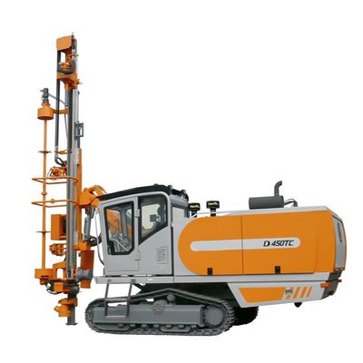 พื้นผิว Multifunctional Tracked Portable Crawler Mounted Rock Drill Rig สําหรับการเหมืองแร่โลหะมีค่า