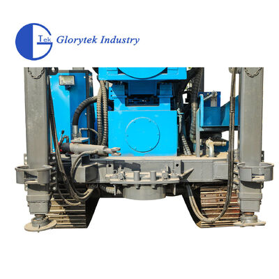 GL600S เครื่องเจาะบ่อน้ํา Crawler มีขนาด 105-500 มม กว้าง 176kw เครื่องยนต์ดีเซล และเจาะแบบหมุนไฮดรอลิก