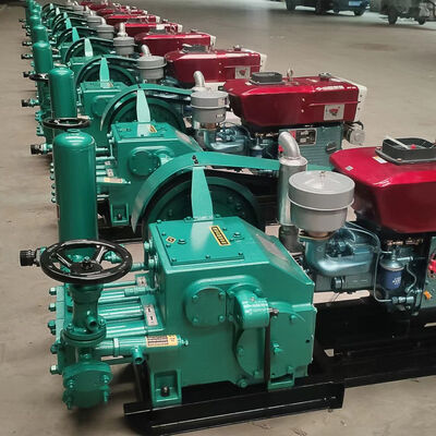 High Performance Horizontal Three Cylinder Reciprocating Single Acting Piston Pump for Core Drilling