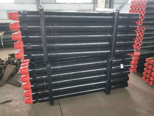 114 มิลลิเมตร กว้าง 6090 มิลลิเมตร ความยาว สแตนเลสคาร์บอน ไม้เจาะบ่อน้ําสําหรับเครื่องเจาะ