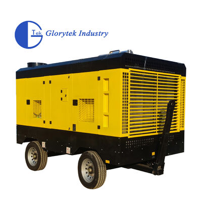 GLORYTEK Portable Diesel Engine Driven Air Compressor with 31m3/min Air Output and 25bar Pressure for Industrial Use