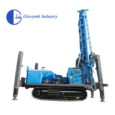 เครื่องขุดบ่อน้ําชนิด Crawler GL600S รถบรรทุกติดตั้งสําหรับการขุดบ่อน้ําลึก ความลึกสูงสุด 600m และวงกลม 105 ถึง 500mm
