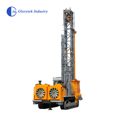 R880L พื้นที่บูรณาการ Tricone Rotary Drill / Drilling Rig ขับเคลื่อนโดยเครื่องยนต์ Cummins ที่มีประสิทธิภาพสูง