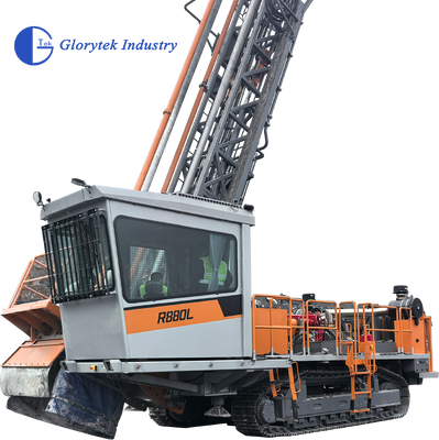 R880L พื้นที่บูรณาการ Tricone Rotary Drill / Drilling Rig ขับเคลื่อนโดยเครื่องยนต์ Cummins ที่มีประสิทธิภาพสูง
