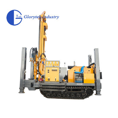 ไฮดรอลิกเต็ม GL180R ยาง Crawler ประเภทน้ําบ่อเจาะ / บ่อเจาะ Rig สําหรับความลึก 180m