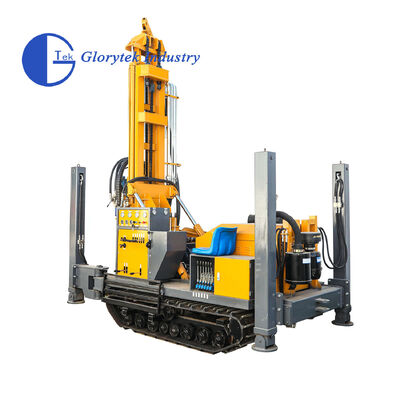 ไฮดรอลิกเต็ม GL180R ยาง Crawler ประเภทน้ําบ่อเจาะ / บ่อเจาะ Rig สําหรับความลึก 180m