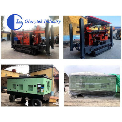 ประเภทตีนตะขาบ 200 ม. เจาะลึกหลุมเจาะบ่อน้ำบาดาลแท่นขุดเจาะ GL200S