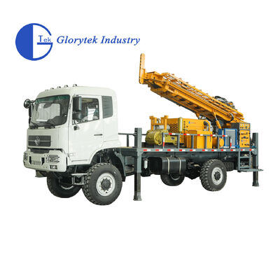 Full Hydraulic Truck Water Well Drilling Rig, 500m Depth, 105-350mm Diameter Range